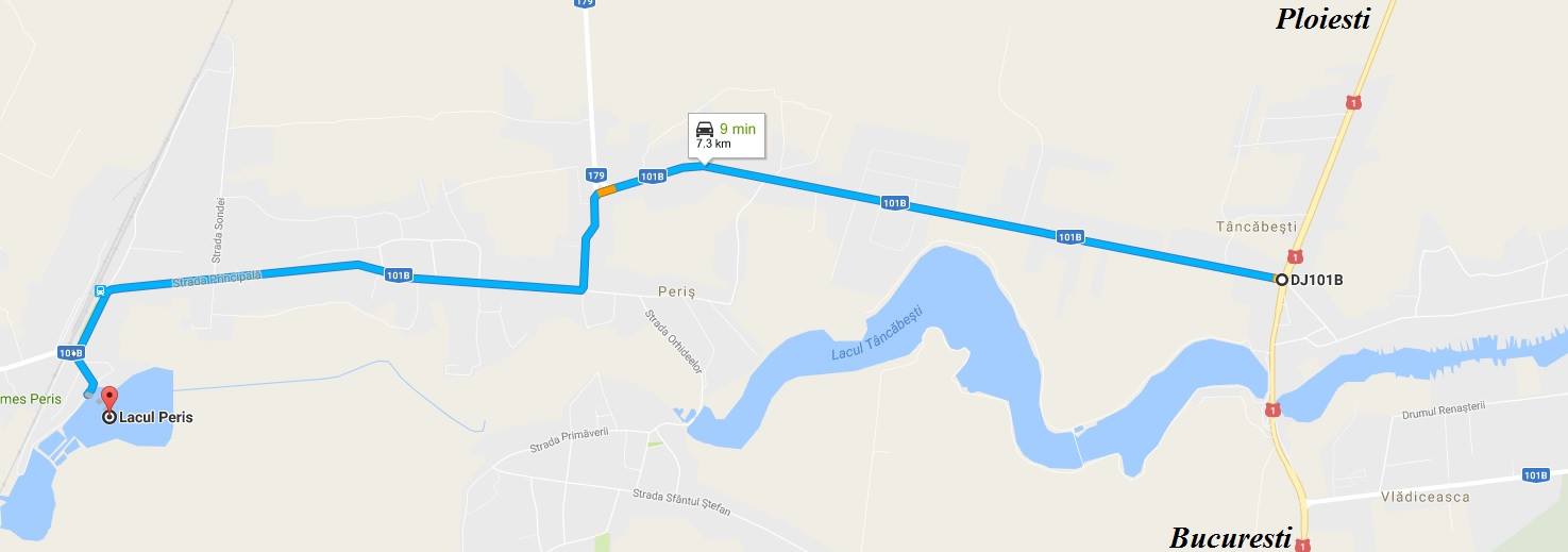 lacul peris - localizare